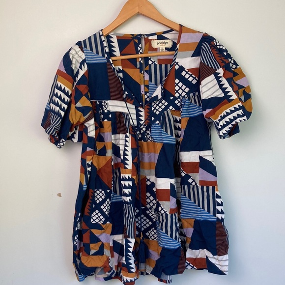 Anthropologie Tops - PORRIDGE {Anthropologie} |Ventura Abstract Blouse sz XS